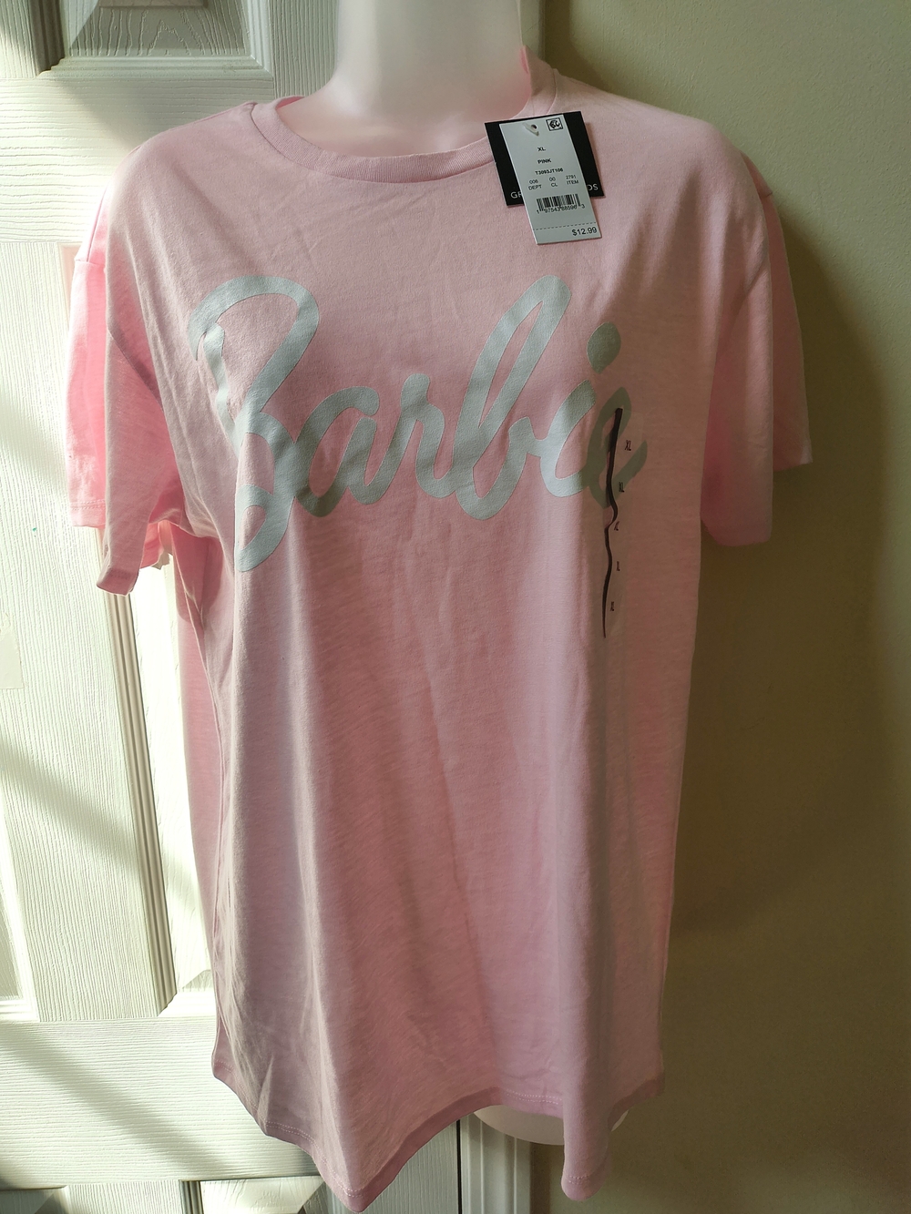Barbie Girls' Pink Logo Tee